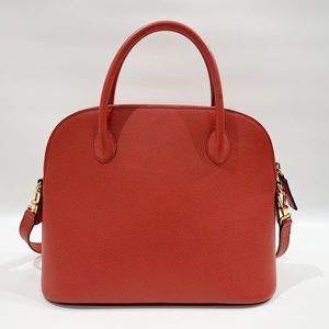 Celine Red Bolide Handbag Logo